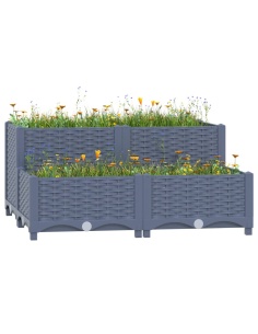 Повдигната леха, 80x80x38 см, полипропилен