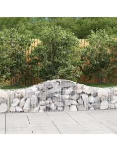 Дъговидна габионна кошница 200x30x40/60 см поцинковано желязо