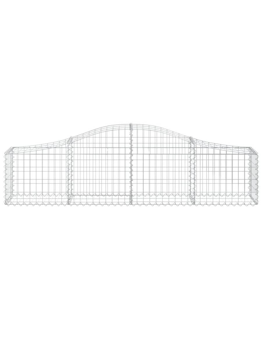 Дъговидна габионна кошница 200x30x40/60 см поцинковано желязо