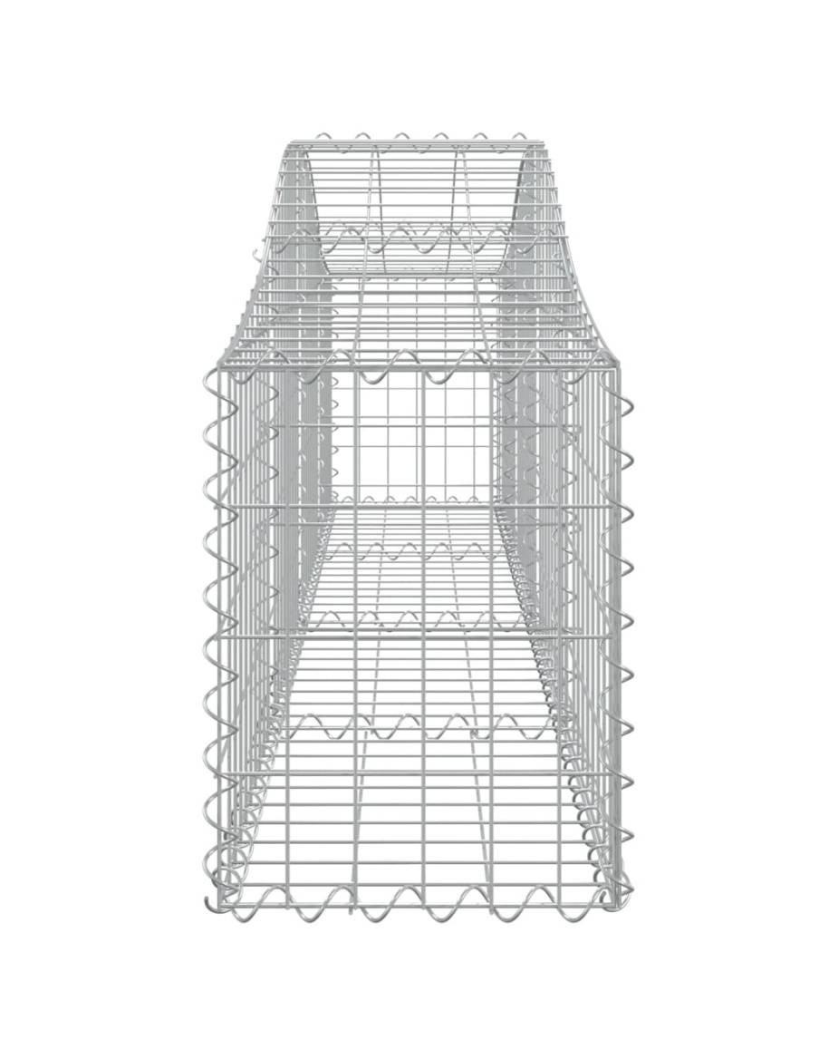 Дъговидна габионна кошница 200x30x40/60 см поцинковано желязо