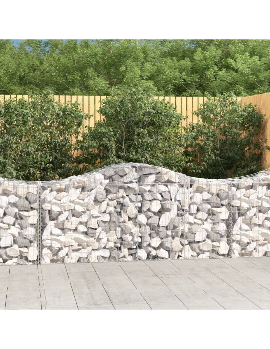 Дъговидна габионна кошница 200x50x80/100 см поцинковано желязо