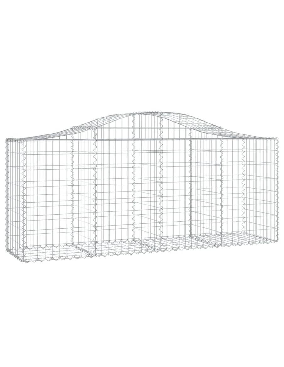 Дъговидна габионна кошница 200x50x80/100 см поцинковано желязо
