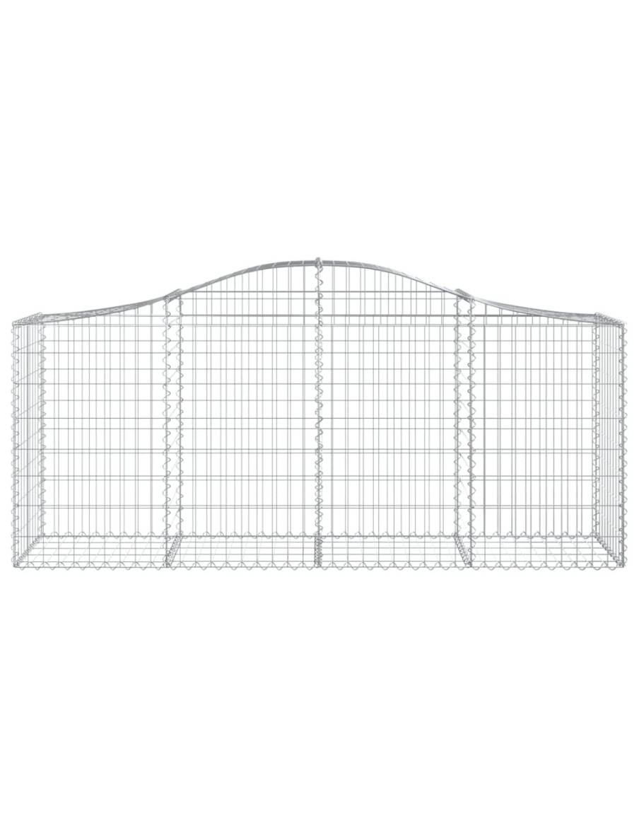 Дъговидна габионна кошница 200x50x80/100 см поцинковано желязо