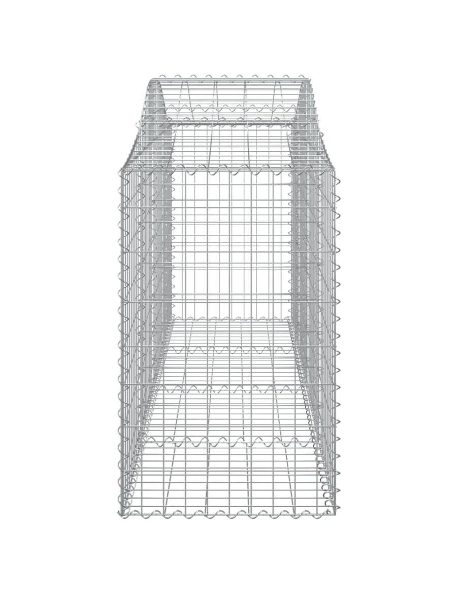 Дъговидна габионна кошница 200x50x80/100 см поцинковано желязо