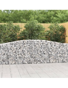 Дъговидна габионна кошница 400x30x80/100 см поцинковано желязо