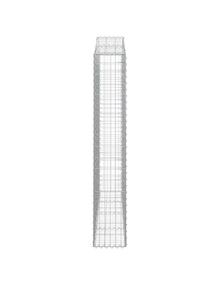 Дъговидна габионна кошница 200x30x180/200 см поцинковано желязо
