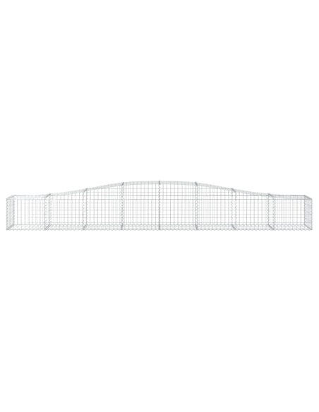 Дъговидна габионна кошница 400x50x40/60 см поцинковано желязо