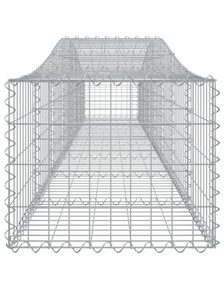 Дъговидна габионна кошница 400x50x40/60 см поцинковано желязо