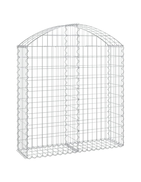 Дъговидна габионна кошница 100x30x100/120 см поцинковано желязо