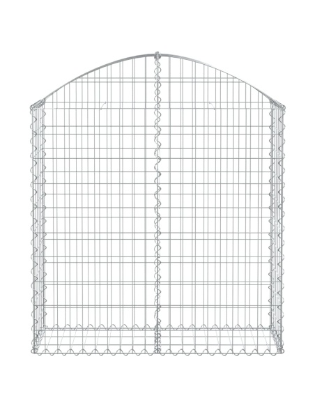 Дъговидна габионна кошница 100x30x100/120 см поцинковано желязо