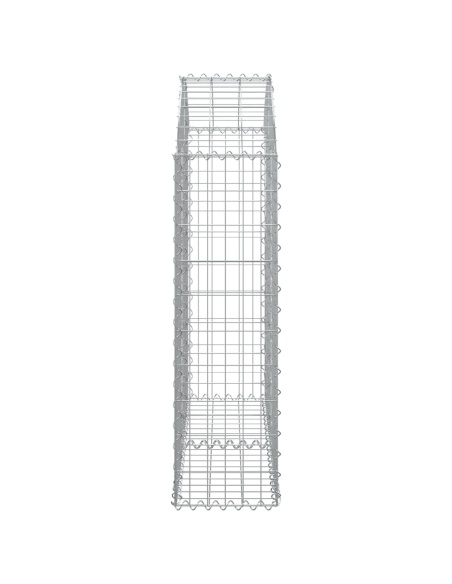 Дъговидна габионна кошница 100x30x100/120 см поцинковано желязо