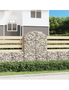 Дъговидна габионна кошница 100x30x140/160 см поцинковано желязо