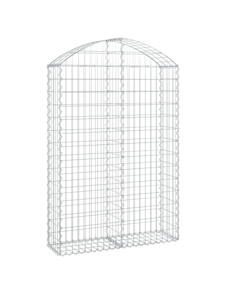 Дъговидна габионна кошница 100x30x140/160 см поцинковано желязо