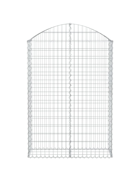 Дъговидна габионна кошница 100x30x140/160 см поцинковано желязо