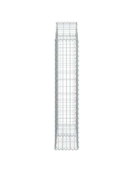 Дъговидна габионна кошница 100x30x140/160 см поцинковано желязо