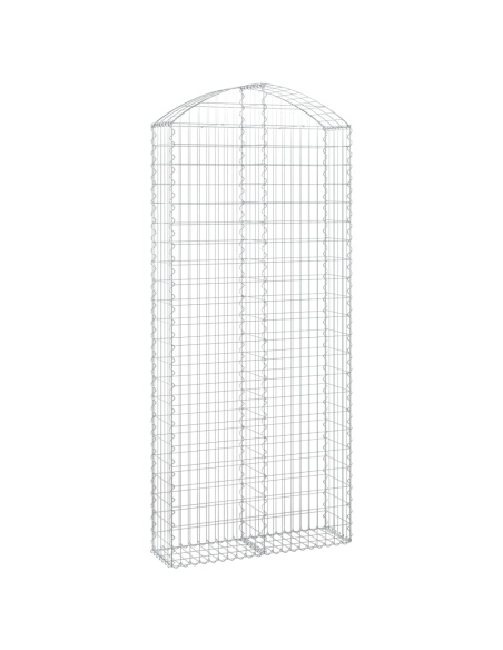Дъговидна габионна кошница 100x30x220/240 см поцинковано желязо