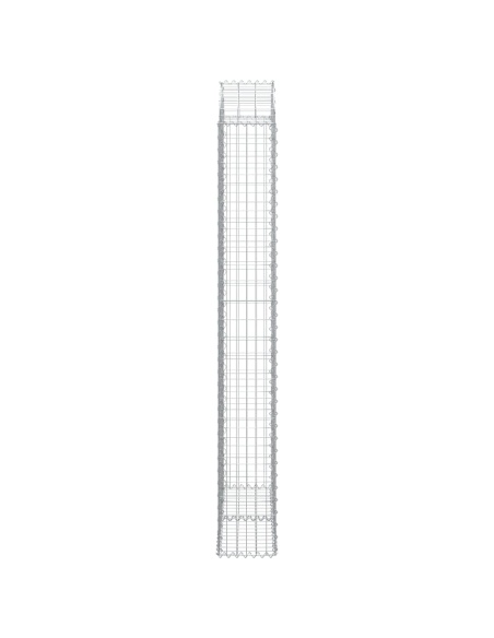 Дъговидна габионна кошница 100x30x220/240 см поцинковано желязо