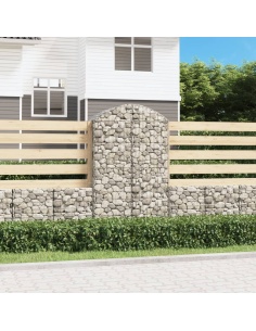 Дъговидна габионна кошница 100x50x160/180 см поцинковано желязо