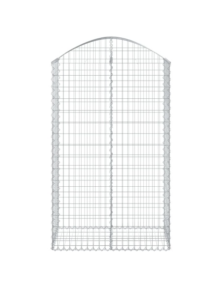 Дъговидна габионна кошница 100x50x160/180 см поцинковано желязо