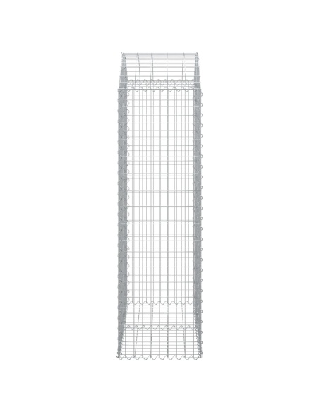 Дъговидна габионна кошница 100x50x160/180 см поцинковано желязо