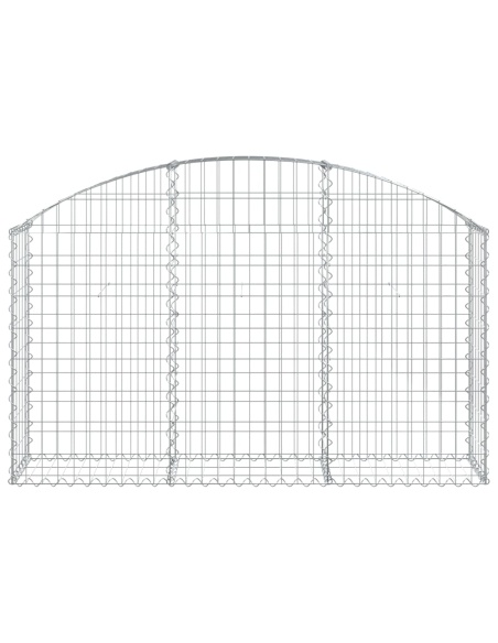 Дъговидна габионна кошница 150x30x80/100 см поцинковано желязо