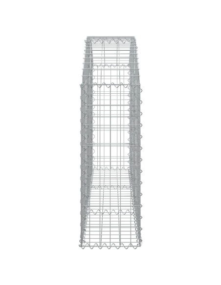 Дъговидна габионна кошница 150x30x80/100 см поцинковано желязо