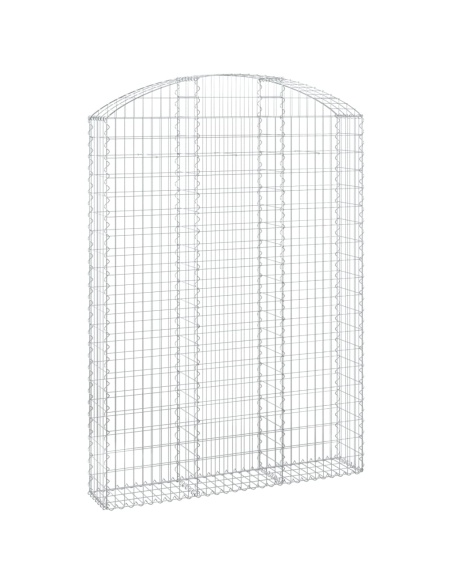 Дъговидна габионна кошница 150x30x200/220 см поцинковано желязо