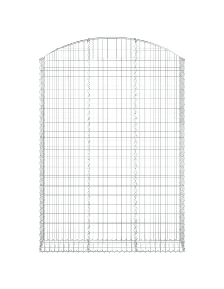 Дъговидна габионна кошница 150x30x200/220 см поцинковано желязо