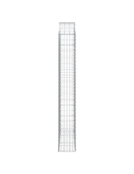 Дъговидна габионна кошница 150x30x200/220 см поцинковано желязо