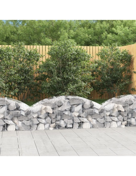 Дъговидна габионна кошница 150x50x40/60 см поцинковано желязо