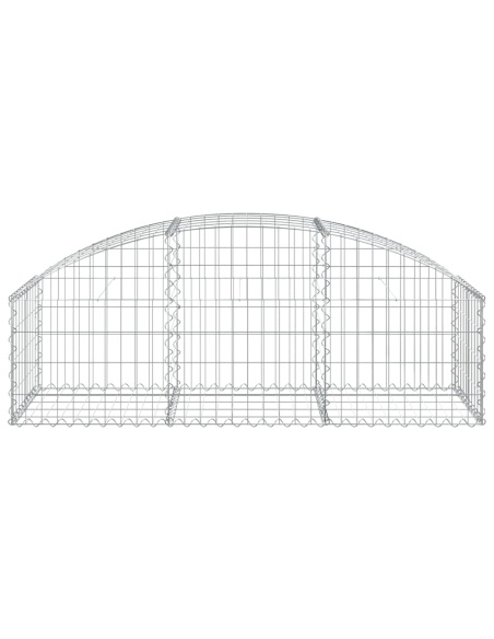 Дъговидна габионна кошница 150x50x40/60 см поцинковано желязо