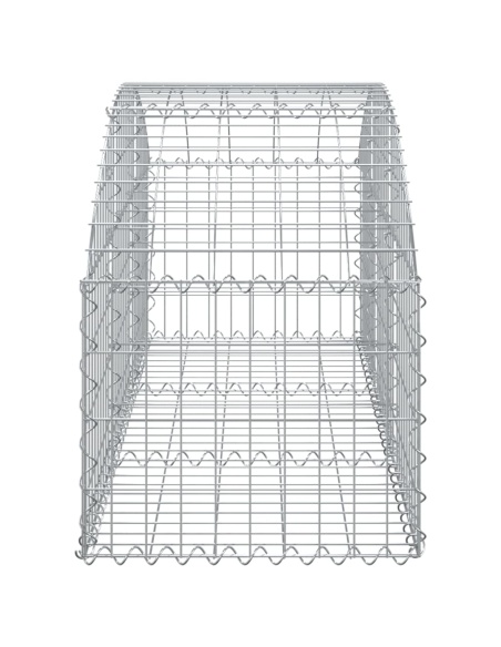 Дъговидна габионна кошница 150x50x40/60 см поцинковано желязо
