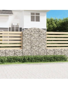 Дъговидна габионна кошница 150x50x180/200 см поцинковано желязо