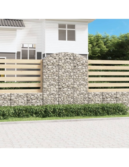 Дъговидна габионна кошница 150x50x180/200 см поцинковано желязо