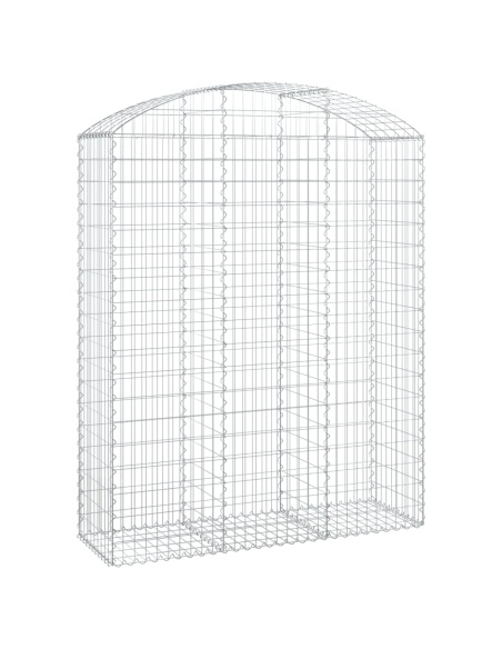 Дъговидна габионна кошница 150x50x180/200 см поцинковано желязо