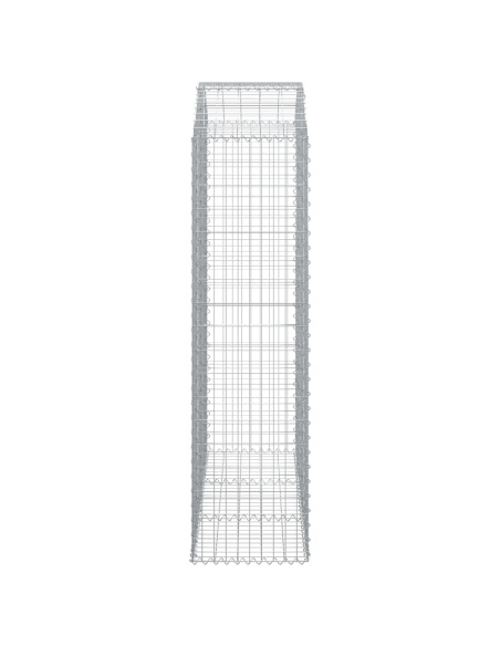 Дъговидна габионна кошница 150x50x180/200 см поцинковано желязо