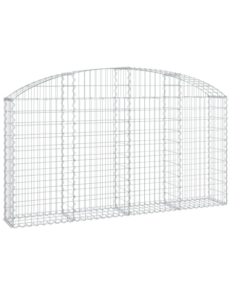 Дъговидна габионна кошница 200x30x100/120 см поцинковано желязо