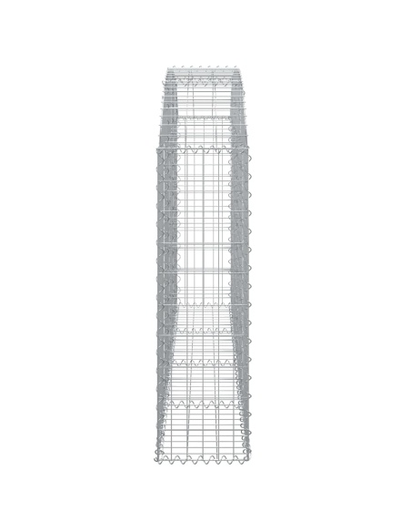 Дъговидна габионна кошница 200x30x100/120 см поцинковано желязо