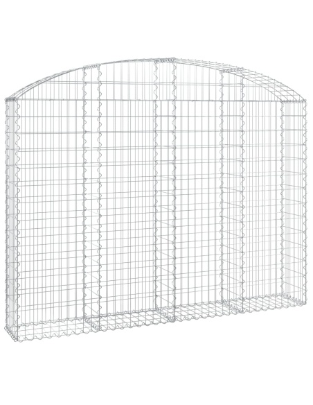 Дъговидна габионна кошница 200x30x140/160 см поцинковано желязо