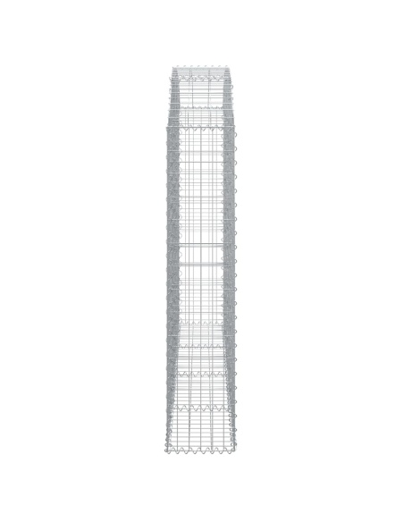 Дъговидна габионна кошница 200x30x140/160 см поцинковано желязо