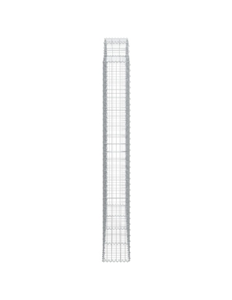 Дъговидна габионна кошница 200x30x220/240 см поцинковано желязо