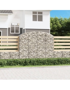 Дъговидна габионна кошница 200x50x160/180 см поцинковано желязо