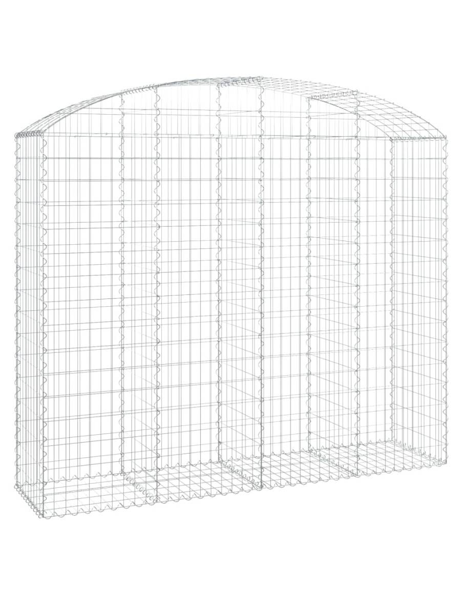 Дъговидна габионна кошница 200x50x160/180 см поцинковано желязо