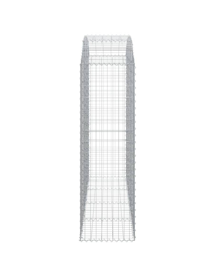 Дъговидна габионна кошница 200x50x160/180 см поцинковано желязо