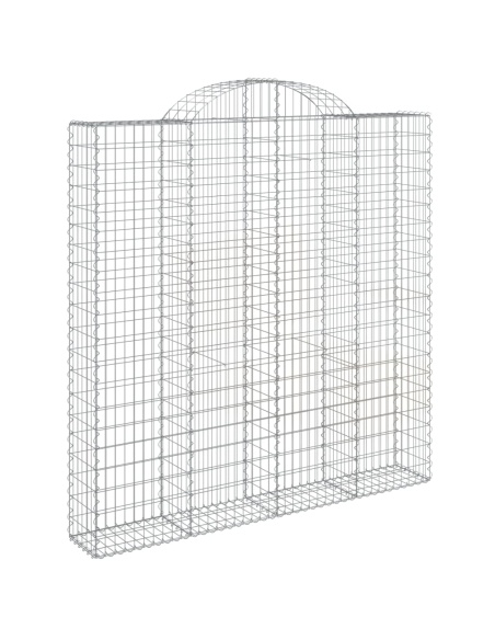 Дъговидна габионна кошница 200x30x200/220 см поцинковано желязо