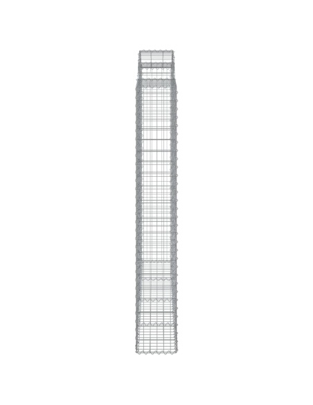 Дъговидна габионна кошница 200x30x200/220 см поцинковано желязо