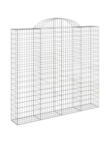 Дъговидна габионна кошница 200x50x180/200 см поцинковано желязо