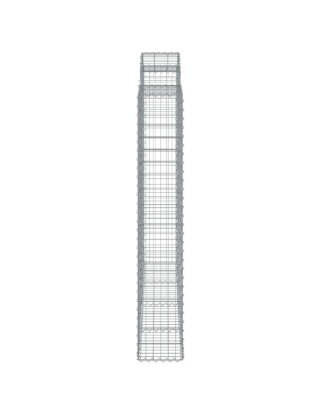 Дъговидна габионна кошница 200x50x180/200 см поцинковано желязо