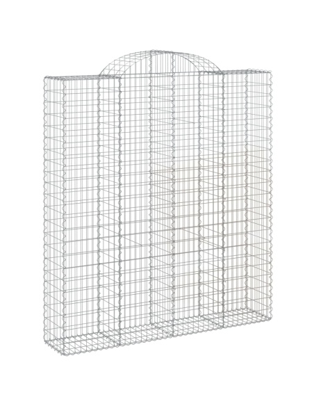 Дъговидна габионна кошница 200x50x220/240 см поцинковано желязо