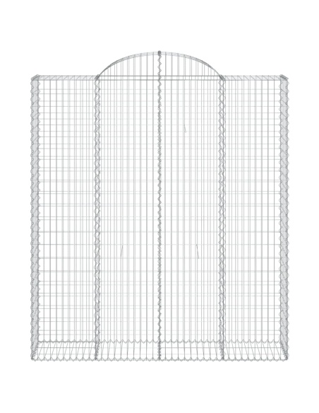 Дъговидна габионна кошница 200x50x220/240 см поцинковано желязо